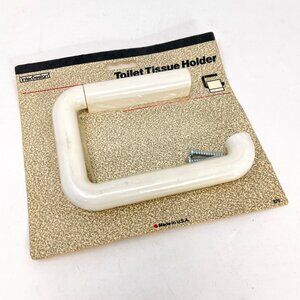 Vintage [1989] InterDesign White Wall Mount Toilet Tissue Holder Made in USA